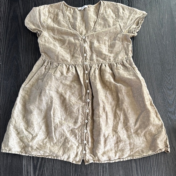 Madewell Dresses & Skirts - 🍍MADEWELL BUTTON DOWN BABY DOLL DRESS🍍SZ SMALL🍍pockets🍍pit to pit 17”🍍length 31”